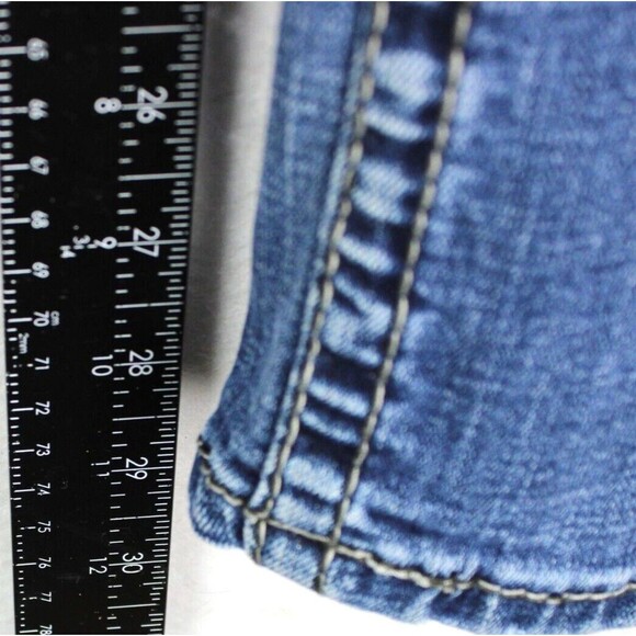 BKE Alec Straight Leg Blue Denim Jeans Women's Size 27R - Picture 6 of 12